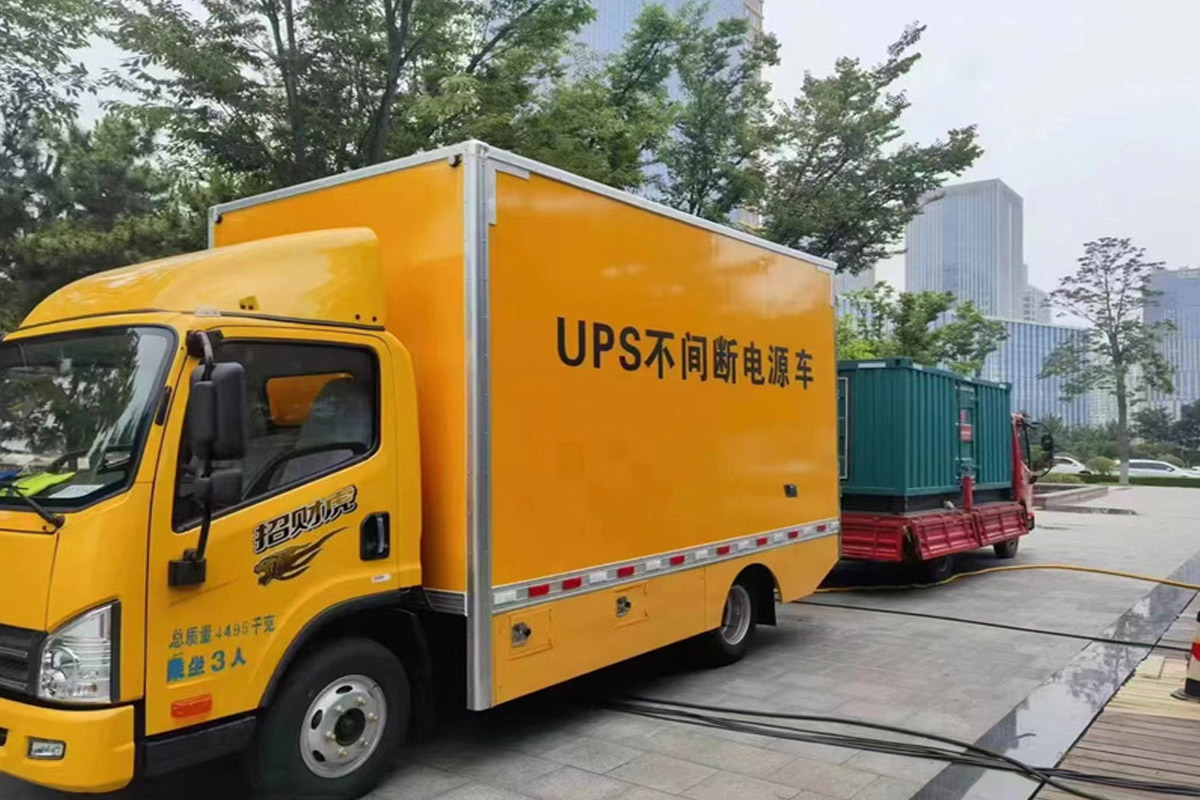 利川发电机租赁施工现场